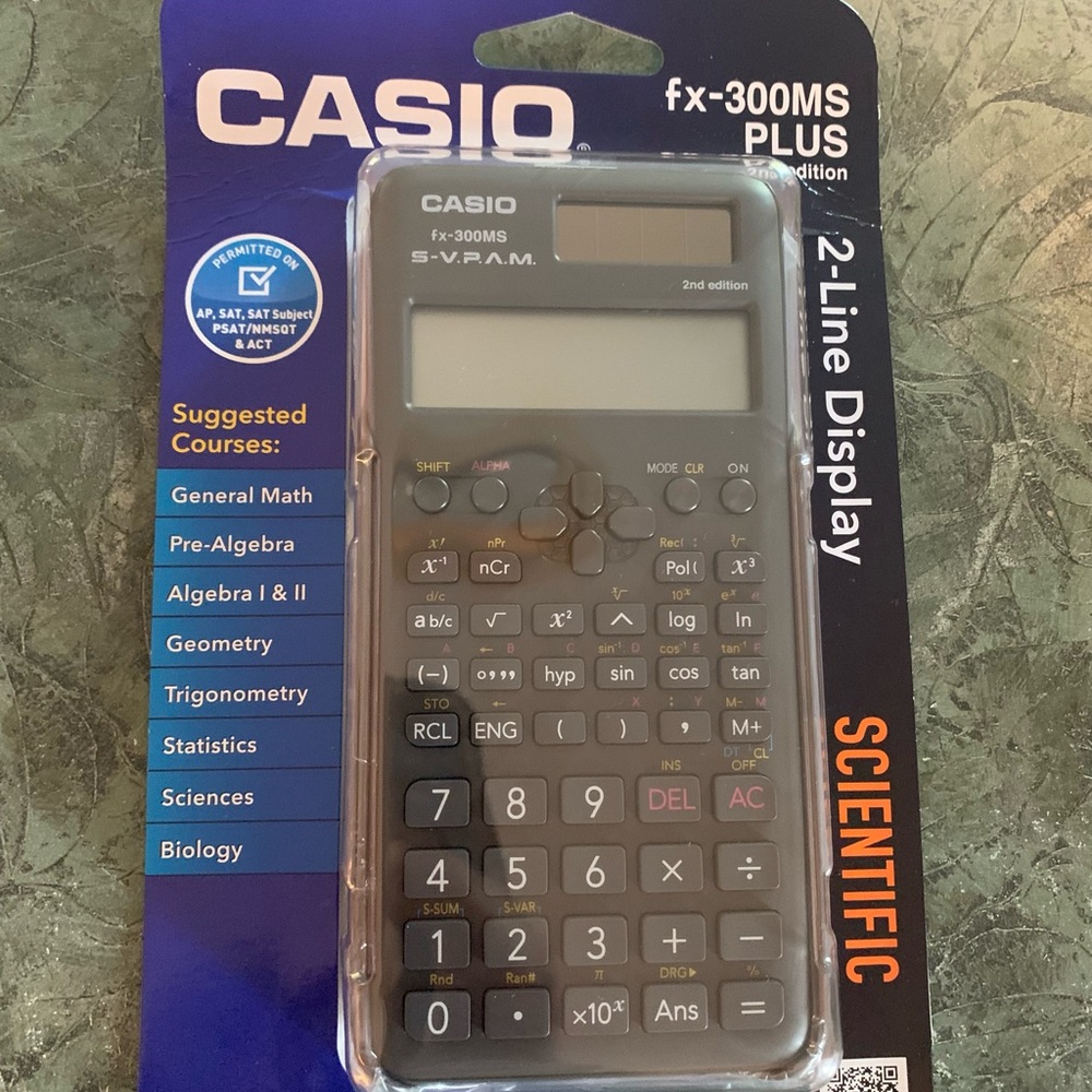 Casio fx300ms plus scientific calculator. New